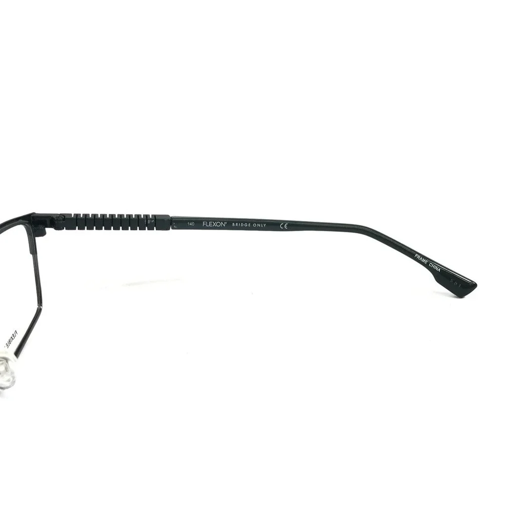 Flexon Eyeglasses Frames E1014 430 Blue Gray Rectangle Full Rim 54-17-140